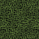 Go with the Flow Mosaic Shards Dark Lime Cotton 44"/45" Fabric Per Yard