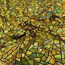 Shattered Glassed Metallic Foil Stretch Velvet Fabric