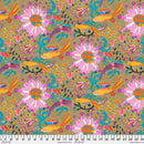 Goldfish Star Gold Colori Cotton 44"/45" Fabric Per Yard