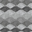 Gray Crochet Charcoal Shell Stitch Cotton Wideback Fabric Per Yard