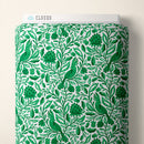 Green Esmeralda Birds and Branches Cotton 44/45" Fabric Per Yard