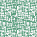 Green Sea Green Barcodes Cotton Wideback Fabric Per Yard