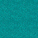Green Teal Swirling Leaves Cotton Wideback Fabric per yard