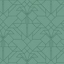 Green Water April Showers & Coonley Tulip Cotton Wideback Fabric per yard
