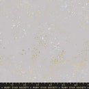 Grey Dove Speckled Metallic Cotton Wideback Fabric per yard