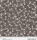 Grey Vine Scroll Cotton Wideback Fabric per yard