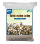 Pellon® Fusible Cotton Batting with Scrim – 34" x 45" Craft Size Package – Natural
