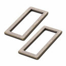 Rectangle Ring, 1.5", Antique Brass, 2 Pieces