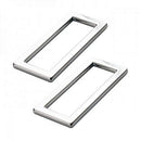 Rectangle Ring, 1.5", Nickel, 2 Pieces