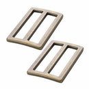 Strap Slider, 1.5", Antique Brass, 2 Pieces