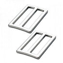 Strap Slider, 1.5", Nickel, 2 Pieces