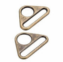 Triangle Ring, 1.5", Antique Brass, 2 Pieces