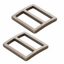 Strap Slider, 1", Antique Brass, 2 Pieces