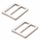 Strap Slider, 1", Nickel, 2 Pieces