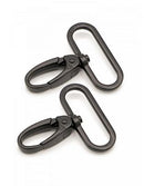 Swivel Hook, 1", Black Metal, 2 Pieces