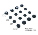 Tool-Free Snap, Black Metal, 4 Pieces