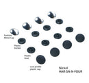 Tool-Free Snap, Nickel, 4 Pieces
