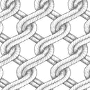 White/Black Twisted Rope Stitched Braid Cotton Wideback Fabric Per Yard