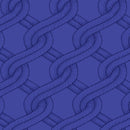 Royal Blue Twisted Rope Stitched Braid Cotton Wideback Fabric Per Yard