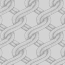 Grey Twisted Rope Stitched Braid Cotton Wideback Fabric Per Yard