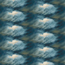 Blue Coastal Guardians Stormy Sky 43"/44" Fabric Per Yard