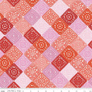 Hand Made Crochet Pink Cotton 43"/44" Fabric Per Yard