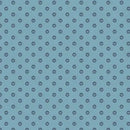 Here Kitty, Kitty Polka Paws Blue 43"/44" Fabric Per Yard