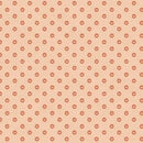 Here Kitty, Kitty Polka Paws Orange 43"/44" Fabric Per Yard