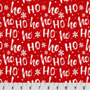 Ho Ho Ho Cloud Cuddle Scarlet Fabric per yard