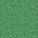 Holly And Berries Green Merry Mix 43"/44" Cotton Fabric Per Yard