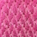Swirl Rosebud Faux Fur Fabric