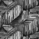 I Walk the Line Black & White Cotton Wideback Fabric per yard