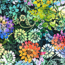 Felicity Florals Black 44"/45" Fabric per Yard