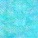 Felicity Flower Dot Stripe Turquoise 44"/45" Fabric per Yard