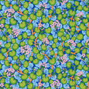 Kaffe Fassett Climbing Geraniums Blue