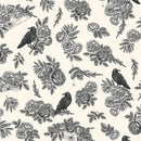 Cream Floral C14620 Sophisticated Halloween