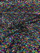 All-Over 5mm Shiny Sequins Stretch Velvet 54" Wide| New Creations Fabric & Foam Inc.