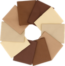 Supreme Solids - Fat Quarter Bundle - 10 pack (Shades of Brown)