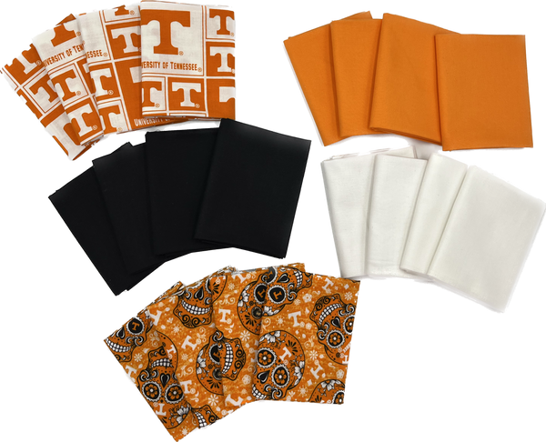 Tennessee Volunteers - Fat Quarter Bundle - 20 pack (Orange & White)