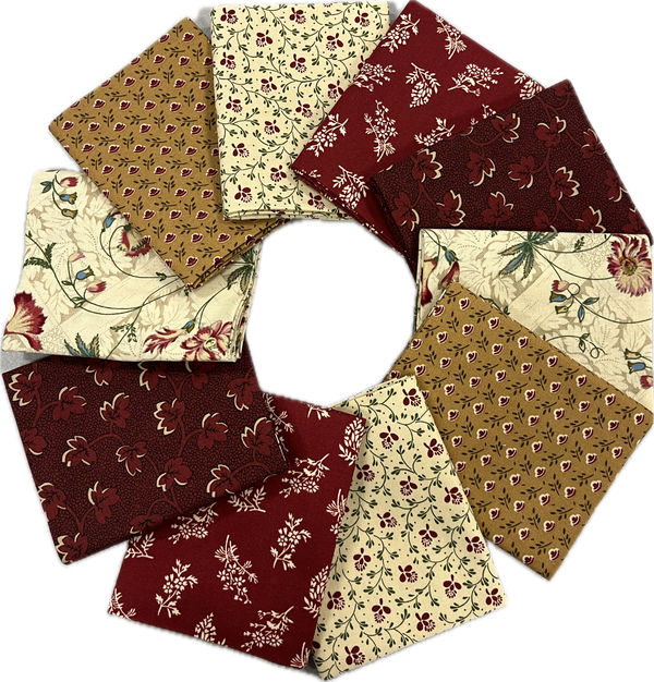 Vintage Charm - Marcus Fabrics - Fat Quarter Bundle - 10 Pack