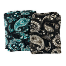 Paisley Print Metallic Stripe Chiffon Fabric