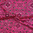 Bandana Paisley Print Spandex Fabric