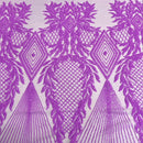 Alpica Geometric Stretch Sequins Fabric