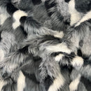 Multicolor Patchwork Faux Fur Fabric