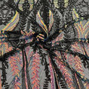 Alina Damask Stretch Sequins Fabric