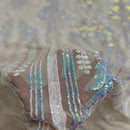Alina Damask Stretch Sequins Fabric