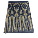 Alina Damask Stretch Sequins Fabric