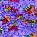 Bombay Multicolor Floral Burnout Stretch Velvet Fabric