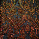 Catina Damask Stretch Sequins Fabric