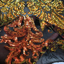 Catina Damask Stretch Sequins Fabric